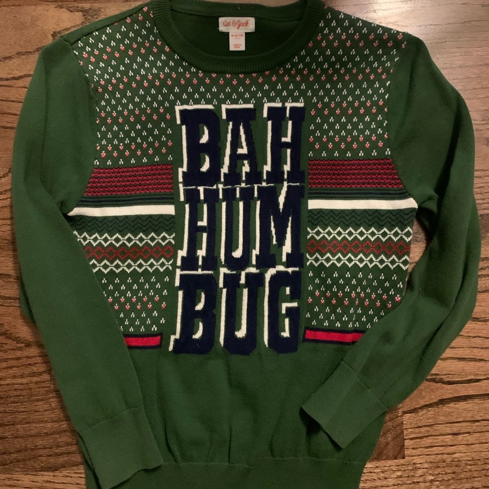 Kid Bah hum bug holiday sweater